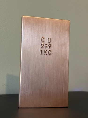 1kg copper bullion - , bar