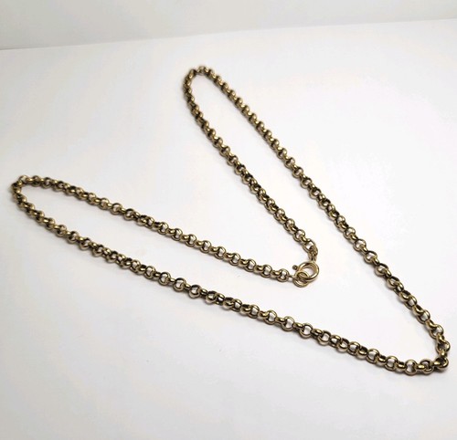 9ct gold belcher chain - 9ct, 7.65g