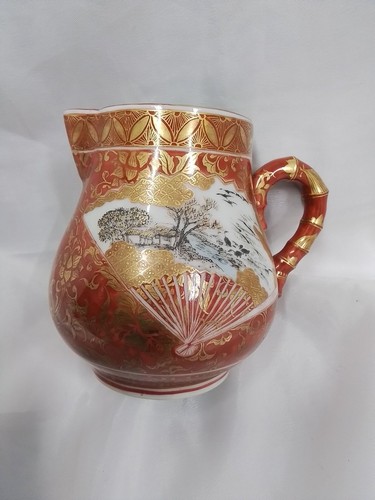Japanese porcelain jug with - japanese,