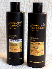 AVON ADVANCE TECHNIQUES ULTIMATE SHINE SHAMPOO & CONDITIONER 250ml each    *NEW*