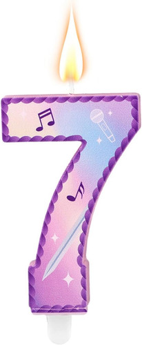 Music theme birthday number - music,