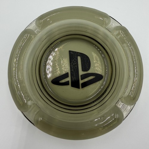 Sony playstation glass ashtray - sony,