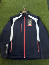 Sunderland Golf Waterproof Valberg Jacket - Small - Navy / White / Red