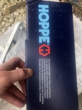 UPVC Door Handle Slim 26mm Backplate Hoppe London 92PZ 122mm Fixings Pair Set