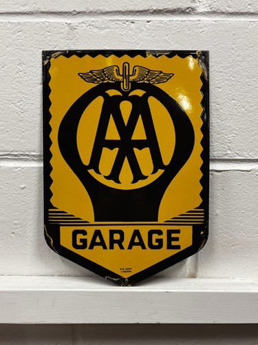 Garage advertising enamel - garage,