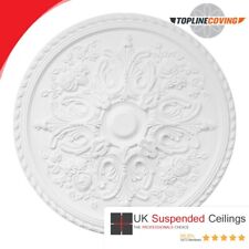 Lightweight Polyurethane Ornate Decorative Ceiling Rose - Regal Rose Bud 82cm