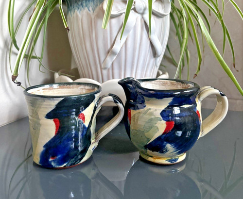 Signed studio pottery - studio, jug