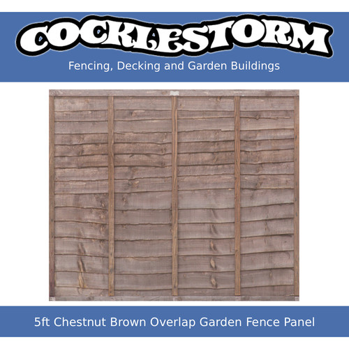 5ft high 6ft wide - 5ft, chestnut