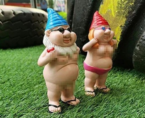 2pcs funny naked - funny, garden
