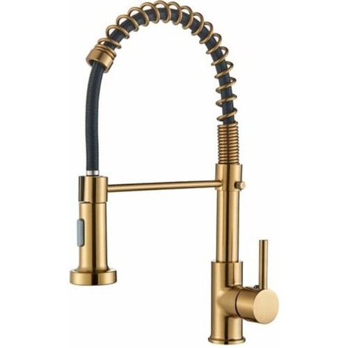 Brushed gold kitchen tap - brushed,