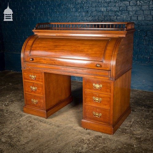 Roll top bureau desk - top,