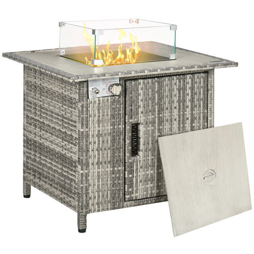Gas fire pit table - gas,