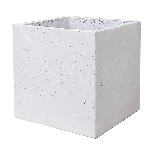 Concrete square planter light - concrete,