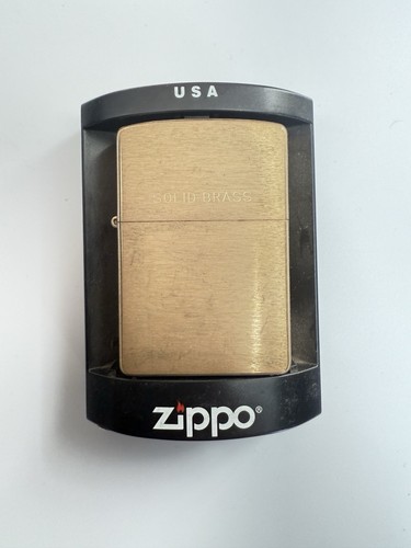 Solid brass zippo lighter with - solid,