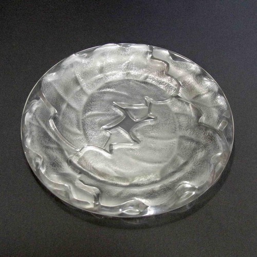 Lalique leaf pattern plate - lalique,
