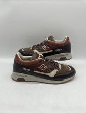 Men’s New Balance 1500 Trainers Brown Beige Leather Shoes UK 9.5 EU 44 BNWOB