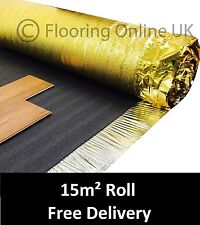 15m2 Roll - Sonic Gold 5mm - Acoustic Underlay For Wood or Laminate Flooring
