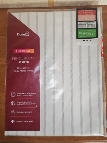 Dunelm thermal linings - linings, pencil
