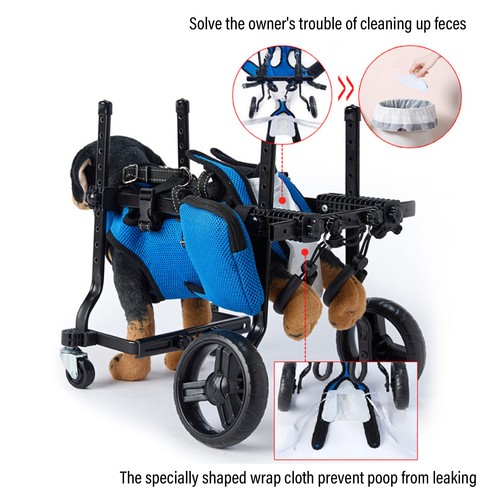 Back leg adjustable dog cart - dog,
