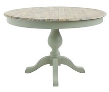 Florence large round dining table. Quality pedestal table with 2 drawers (120cm)