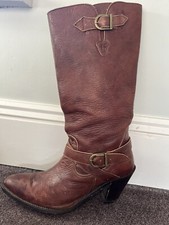 FRYE Vintage Boots 9.5US With Logo Stamp On Heel