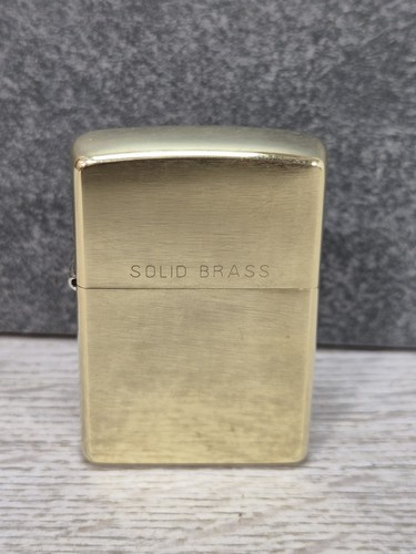 Vintage solid brass - , zippo