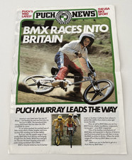Advertising Paper Newspaper Catalog Pamphlet PUCH TEAM MURRAY BMX 1980 Rare Bike