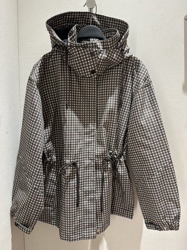 Zara checked hooded jacket - checked,