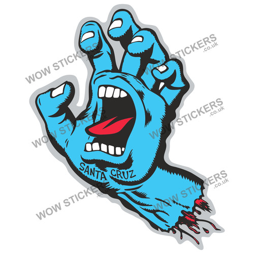 Santa cruz screaming - santa, hand