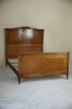 Antique 19th Century Continental Walnut Bed Frame