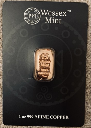 Wessex mint 1oz copper - copper, cast