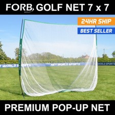 FORB 7 x 7 Golf Net - Portable Golf Driving Net - Carry Bag Included
