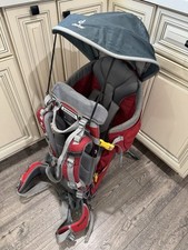 Deuter Kid Comfort 2 Hiking Backpack Child Carrier Retractable Sun Hood H2O Red