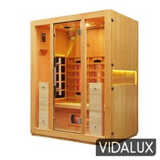 Vidalux Premier 3 Person Full Spectrum Infrared Sauna With Complete Heat
