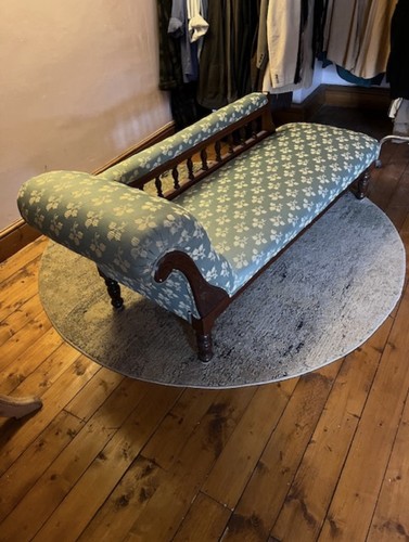 Victorian mahogany chaise - victorian,