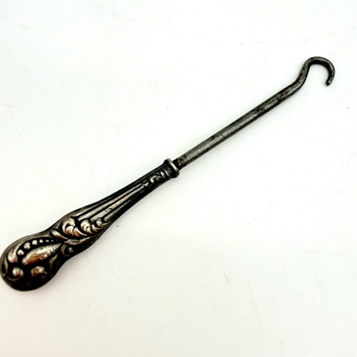 Antique sterling silver - silver, button