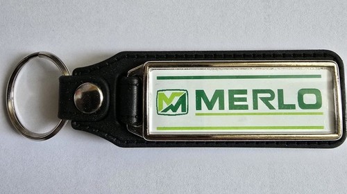 Merlo leather keyring - leather,