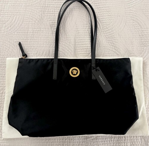 Versace women black canvas - women's,