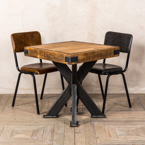 Butchers block cafe table - block,