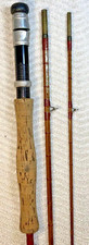 Split Cane Trout Fly Rod Unbranded 9’ 3 Piece #5 Vintage with Bag