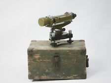 Antique midcentury theodolite measuring leveling tool device Soviet geodesy old