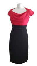 Black Halo Jackie O Dress Sz 10 UK Red & Black Megan Markle RRP €450 Valentines 