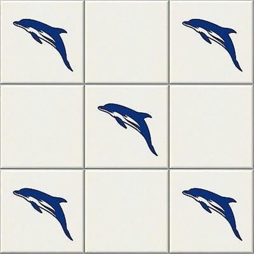 Dolphin vinyl tile - 24,