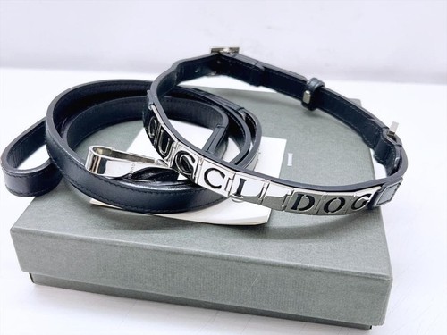 Gucci black leather dog - gucci,