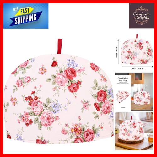 Vintage floral cotton teapot - floral,