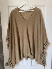 Zara Short Sleeve Poncho Size