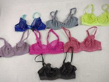 M&S 7Pcs Bra Bundle Size 34B Multicoloured Underwired Lace Non Padded NEW F2