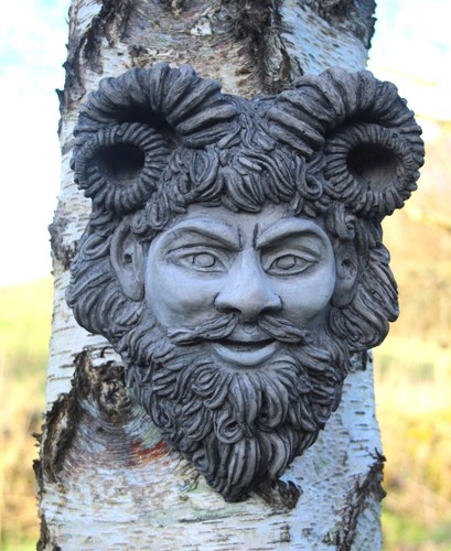 Pan greek god garden - god, wall