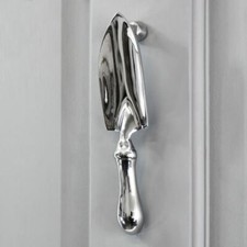 Bright Chrome Trowel Door Knocker