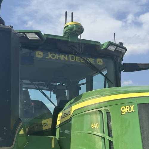 Yellow john deere tractor - yellow,